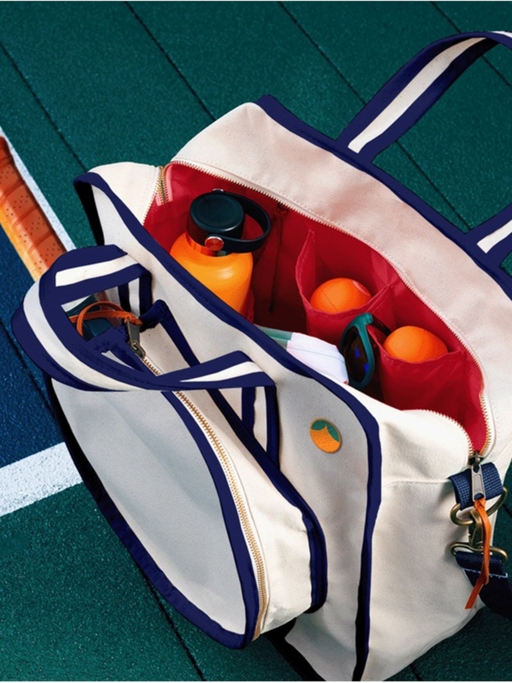 Tangerine Pickleball Canvas Bag - Picture 4 of 4